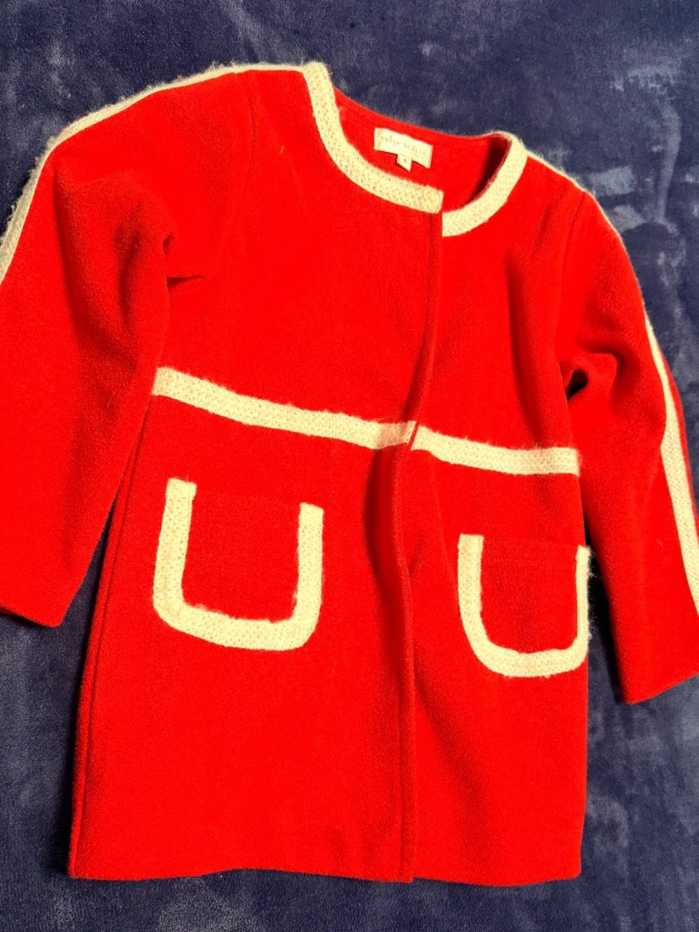 Red Girls peacoat